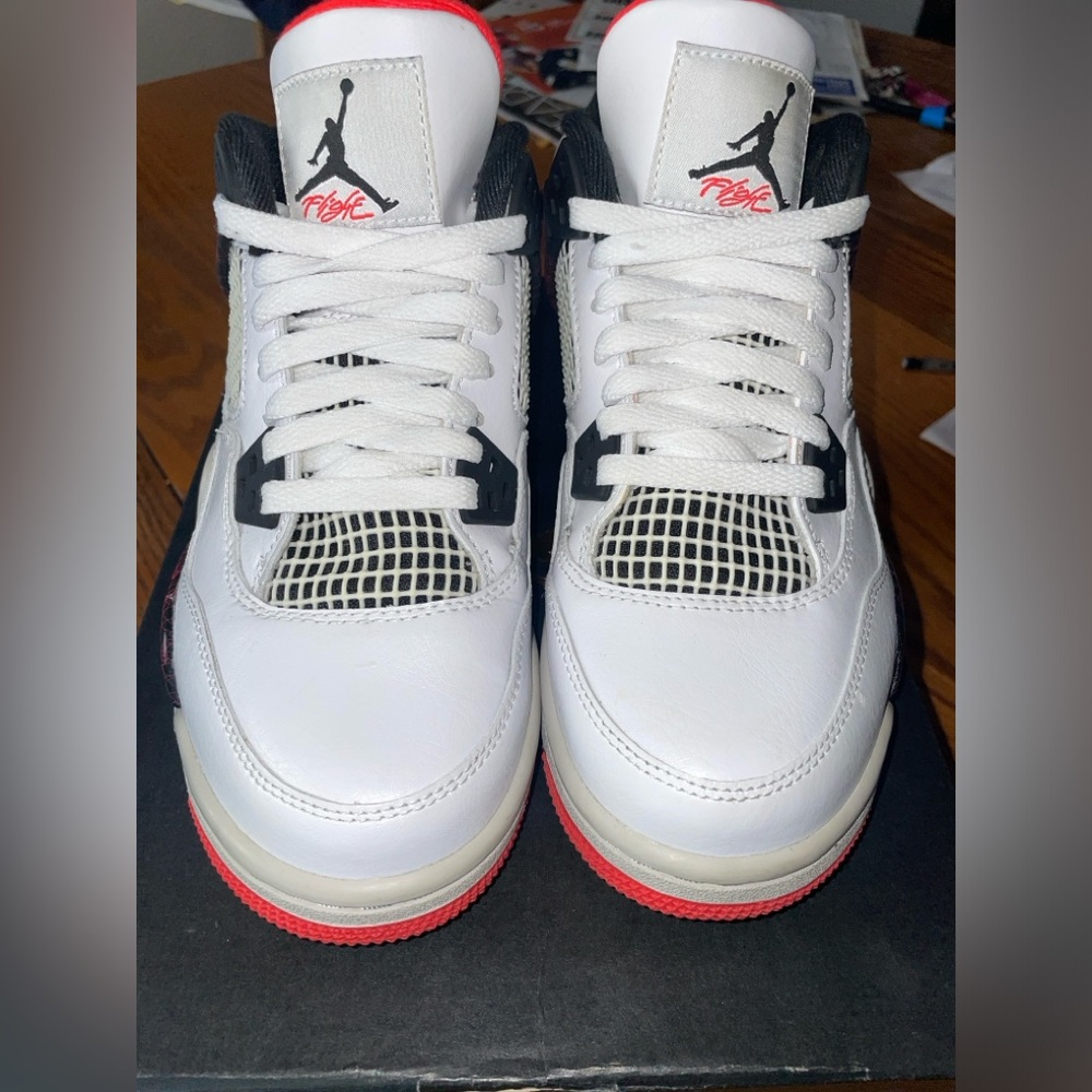 Jordan Kids Sneakers - White and Red